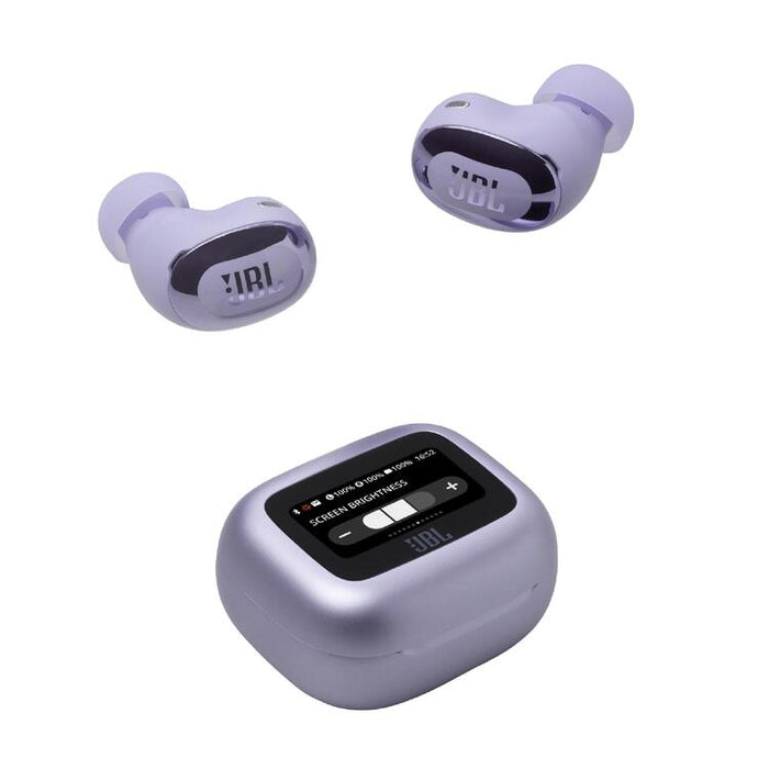 JBL Live Buds 3 | Écouteurs intra-auriculaires - Écran tactile LED 1,45" - Bluetooth - Mauve-Sonxplus St-Sauveur