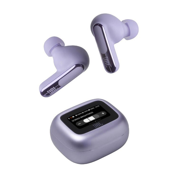 JBL Live Beam 3 | Écouteurs intra-auriculaires - Écran tactile LED 1,45" - Mauve-Sonxplus St-Sauveur