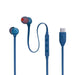 JBL Tune 310C | Écouteurs intra-auriculaires - Filaire - USB-C - Télécommande 3 boutons - Bleu-Sonxplus St-Sauveur