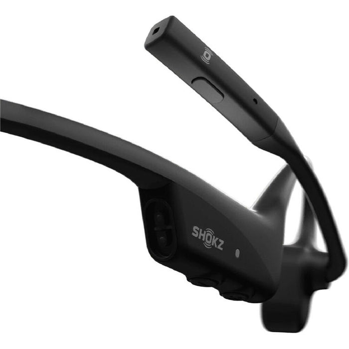 SHOKZ OpenComm2 | Écouteurs à conduction osseuse - Bluetooth - Microphone - Noir-Sonxplus St-Sauveur