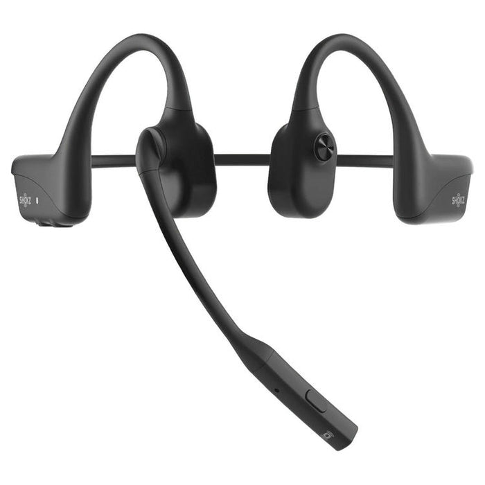 SHOKZ OpenComm2 USB-A | Écouteurs à conduction osseuse - Bluetooth - Adaptateur USB-A - Microphone - Noir-Sonxplus St-Sauveur