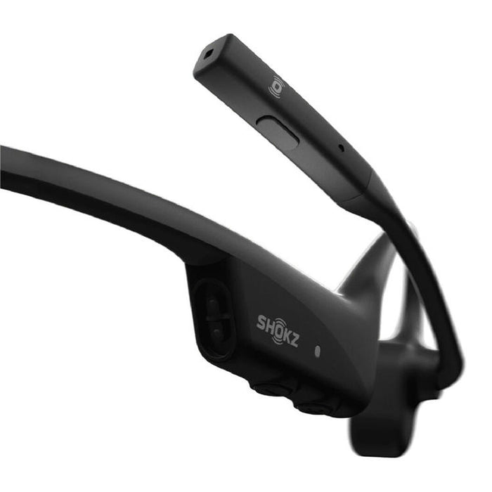 SHOKZ OpenComm2 USB-A | Écouteurs à conduction osseuse - Bluetooth - Adaptateur USB-A - Microphone - Noir-Sonxplus St-Sauveur