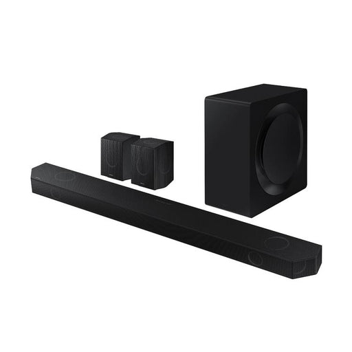 Samsung HWQ990D | Barre de son - 11.1.4 canaux - Dolby ATMOS - Sans fil - Caisson de graves sans fil et Haut-parleurs arrière inclus - 656W - Noir-Sonxplus St-Sauveur