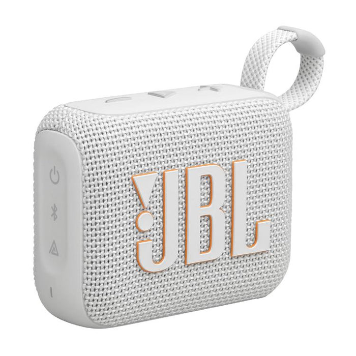 JBL GO 4 | Mini haut-parleur portable - Bluetooth - IP67 - Blanc-Sonxplus St-Sauveur