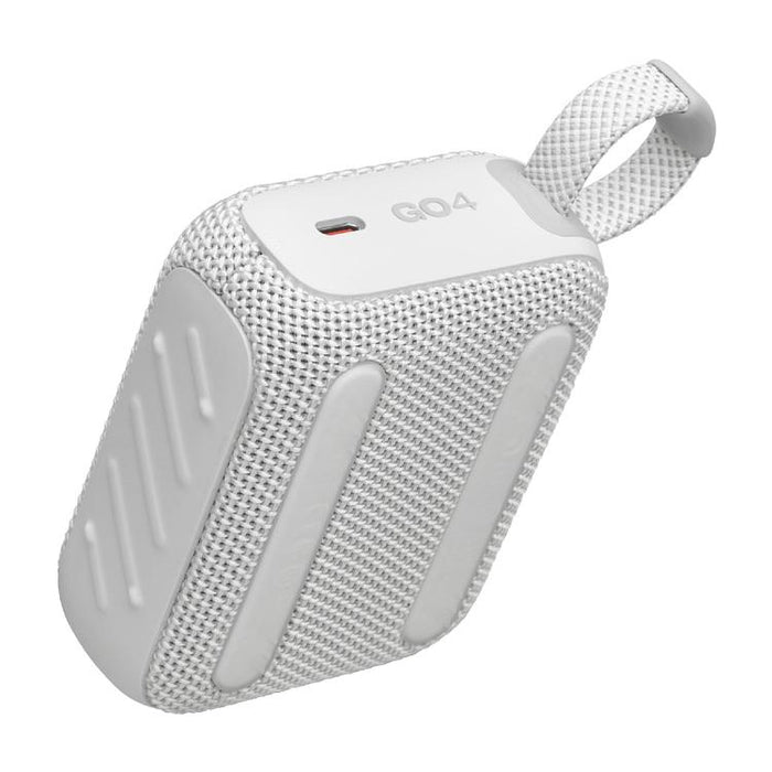 JBL GO 4 | Mini haut-parleur portable - Bluetooth - IP67 - Blanc-Sonxplus St-Sauveur