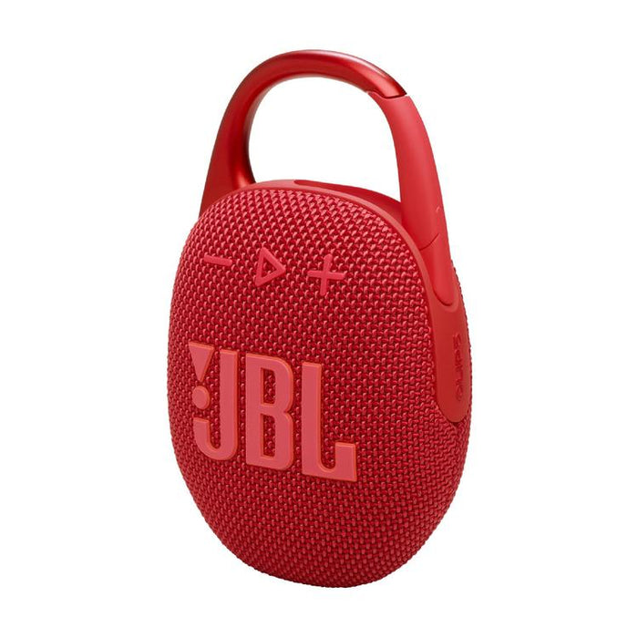 JBL Clip 5 | Haut-parleur à mousqueton portable - Bluetooth - IP67 - Rouge-Sonxplus St-Sauveur