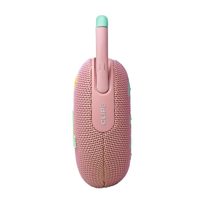 JBL Clip 5 | Haut-parleur à mousqueton portable - Bluetooth - IP67 - Rose-Sonxplus St-Sauveur