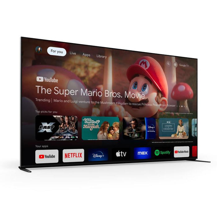 Sony BRAVIA 9 K-65XR90 | Téléviseur 65" - Mini DEL - Série XR90 - 4K HDR - Google TV-Sonxplus St-Sauveur