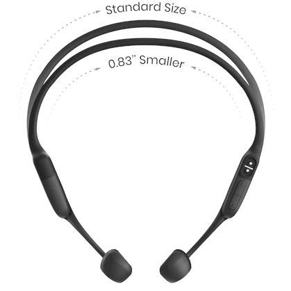 SHOKZ OpenRun Pro Mini | Écouteurs à conduction osseuse - Sport - Bluetooth - 10 Heures d'autonomie - Noir-Sonxplus St-Sauveur