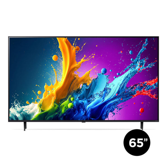 LG 65QNED80TUC | Téléviseur 65" QNED 4K - UHD 4K - Série QNED80 - 60Hz - Processeur IA a5 4K Gen7 - Noir-Sonxplus St-Sauveur