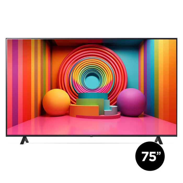 LG 75UT7590PUA | Téléviseur 75" - 4K Ultra HD - DEL - Série UT7590 - HDR - Smart WebOS - 60 Hz natif - Processeur IA a5 Gen7 4K - Noir-Sonxplus St-Sauveur