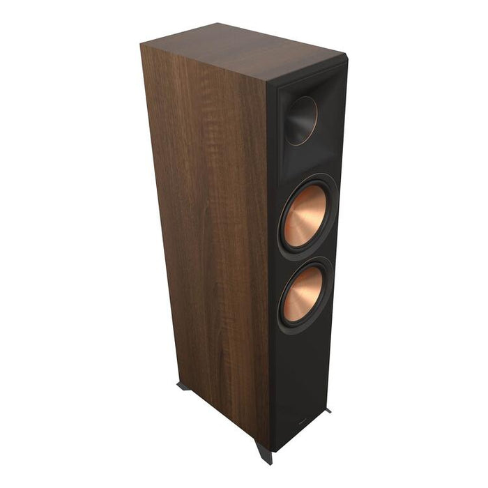 Klipsch RP8000FBII | Haut-parleurs sur pied à 2 voies - Double Caissons de graves de 8" - Noyer - Paire-Sonxplus St-Sauveur