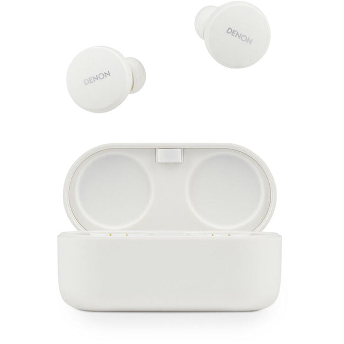 Denon PERL | Écouteurs intra-auriculaires - Sans fil - Bluetooth - Technologie Masimo Adaptive Acoustic - Blanc-Sonxplus St-Sauveur