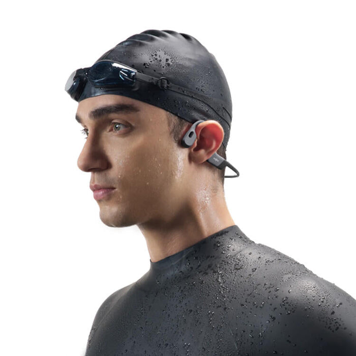 SHOKZ OpenSwim Pro | Écouteurs à conduction osseuse - Pour Natation - Bluetooth - IP68 - 9 Heures d'autonomie - Gris-Sonxplus St-Sauveur