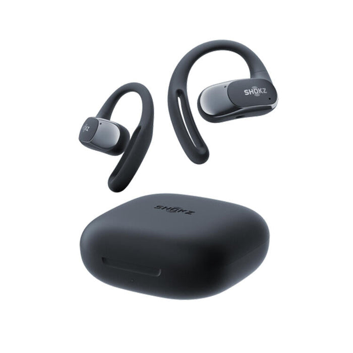 SHOKZ OpenFit Air | Écouteurs conduction osseuse - Jusqu'à 28 heures d'écoute - Bluetooth - Noir-Sonxplus St-Sauveur