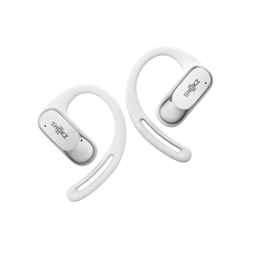 SHOKZ OpenFit Air | Écouteurs conduction osseuse - Jusqu'à 28 heures d'écoute - Bluetooth - Blanc-Sonxplus St-Sauveur