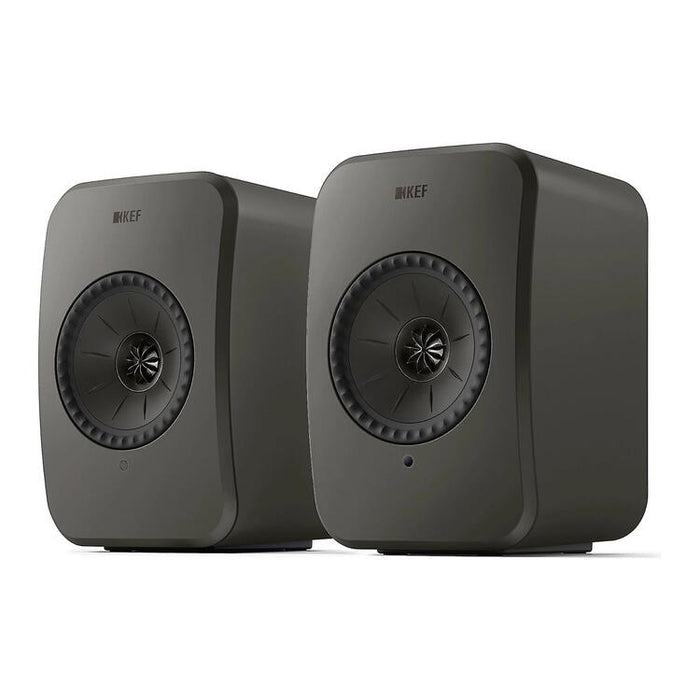 KEF LSX II LT | Haut-parleurs HiFi Sans fil - Compacte et versatile - Gris Graphite - Paire-Sonxplus St-Sauveur