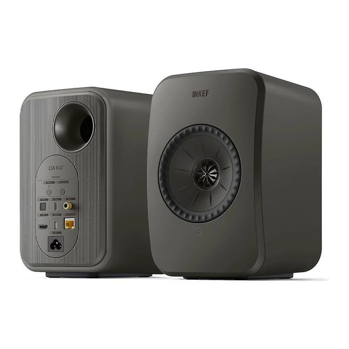 KEF LSX II LT | Haut-parleurs HiFi Sans fil - Compacte et versatile - Gris Graphite - Paire-Sonxplus St-Sauveur