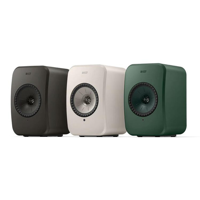 KEF LSX II LT | Haut-parleurs HiFi Sans fil - Compacte et versatile - Vert Sauge - Paire-Sonxplus St-Sauveur