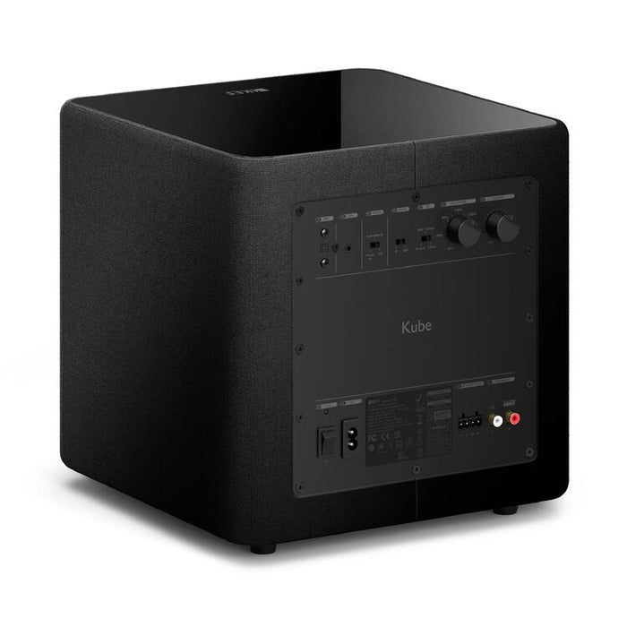 KEF Kube 8MIE | Caisson de graves - 8po - 300 Watts de classe D - Noir-Sonxplus St-Sauveur