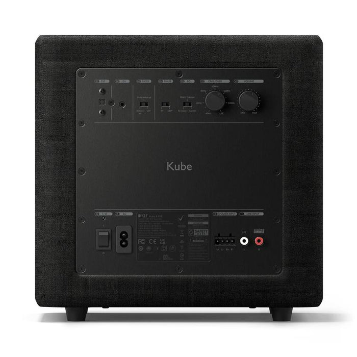 KEF Kube 8MIE | Caisson de graves - 8po - 300 Watts de classe D - Noir-Sonxplus St-Sauveur