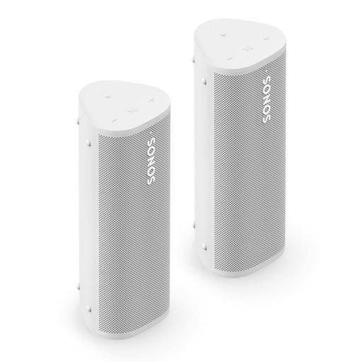 Sonos | Ensemble Aventure - 2 Haut-parleurs Roam 2 portatifs - Bluetooth - Étanche - Blanc-Sonxplus St-Sauveur