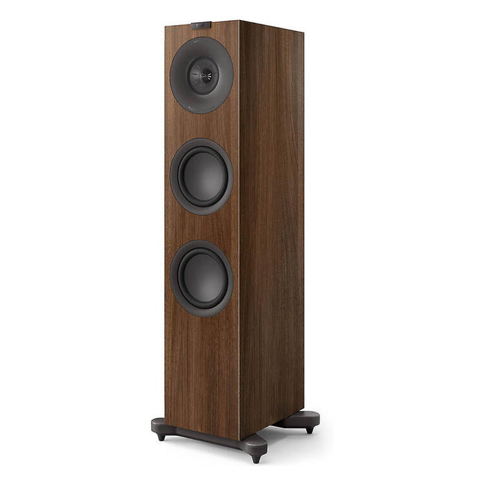 KEF Q7 Meta | Haut-parleurs de plancher - Conception bass-reflex à 3 voies - Noyer - Unité-Sonxplus St-Sauveur