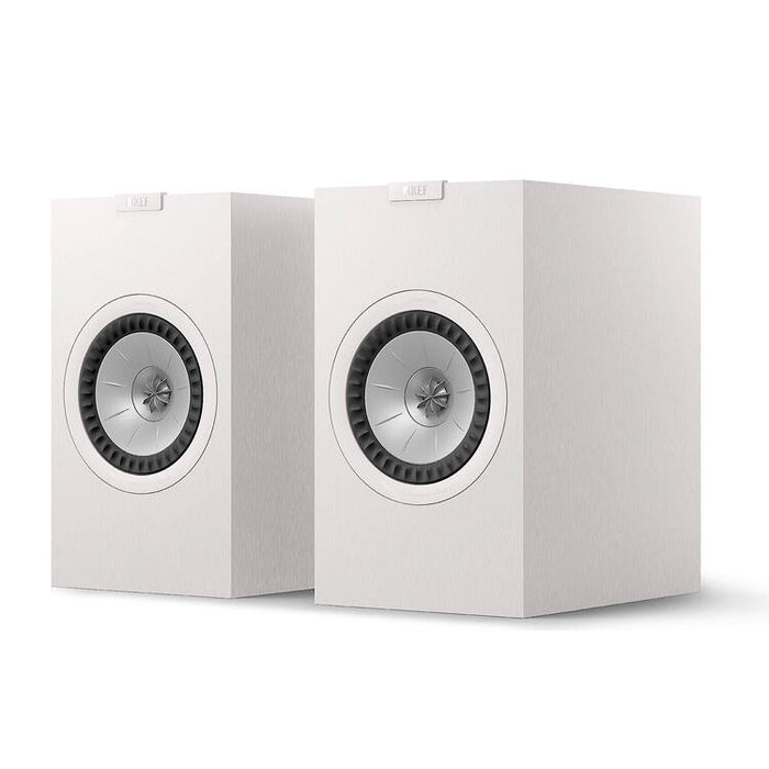 KEF Q3 Meta | Haut-parleurs de bibliothèque - Conception bass-reflex à 2 voies - Blanc - Paire-Sonxplus St-Sauveur