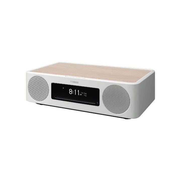 Yamaha TSX-N237 | Radio-Réveil - Bluetooth - Lecteur CD - Blanc-Sonxplus St-Sauveur