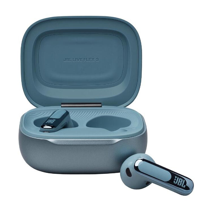 JBL Live Flex 3 | Écouteurs intra-auriculaire - Sans fil - Réduction de bruit - Écran tactile 1,45" - Bleu-Sonxplus St-Sauveur