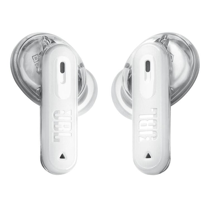 JBL Tune Beam 2 | Écouteurs intra-auriculaires - 100% Sans fil - Bluetooth - Smart Ambient - 6 Microphones - Blanc Fantôme-Sonxplus St-Sauveur