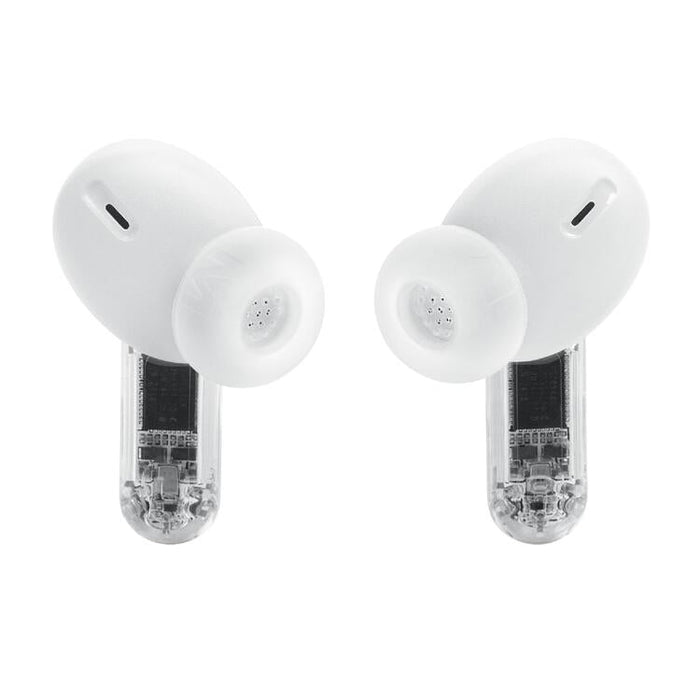 JBL Tune Beam 2 | Écouteurs intra-auriculaires - 100% Sans fil - Bluetooth - Smart Ambient - 6 Microphones - Blanc Fantôme-Sonxplus St-Sauveur