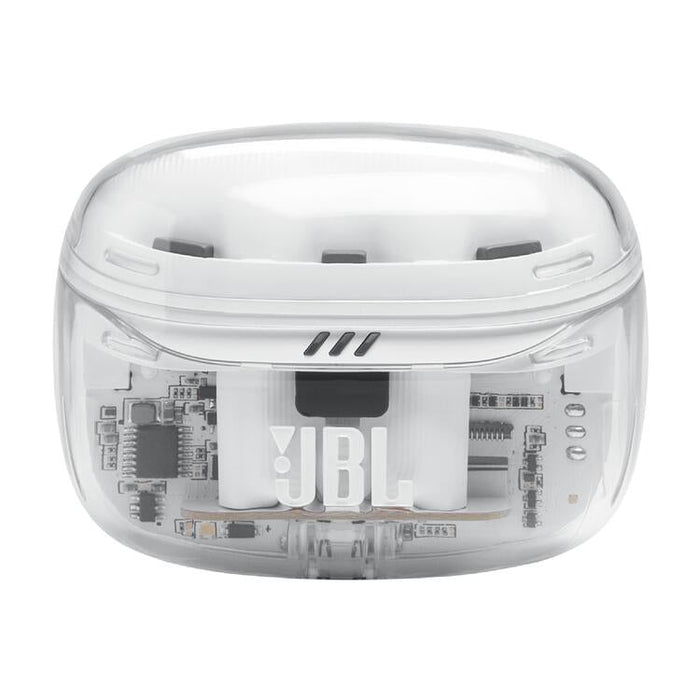JBL Tune Beam 2 | Écouteurs intra-auriculaires - 100% Sans fil - Bluetooth - Smart Ambient - 6 Microphones - Blanc Fantôme-Sonxplus St-Sauveur