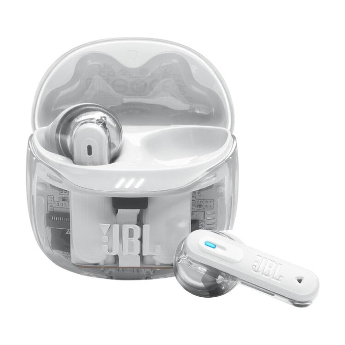 JBL Tune Flex 2 | Écouteurs intra-auriculaires - 100% Sans fil - Bluetooth - Réduction de bruit - 6 Microphones - IP54 - Blanc Fantôme-Sonxplus St-Sauveur