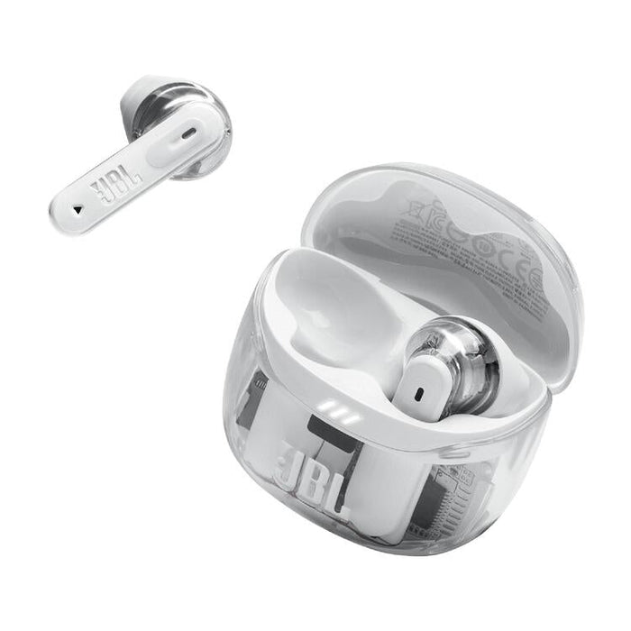 JBL Tune Flex 2 | Écouteurs intra-auriculaires - 100% Sans fil - Bluetooth - Réduction de bruit - 6 Microphones - IP54 - Blanc Fantôme-Sonxplus St-Sauveur