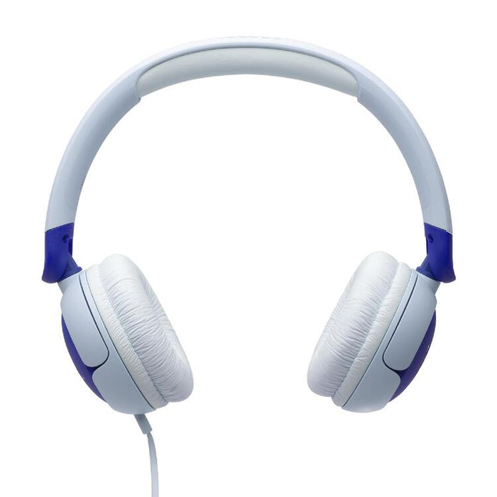 JBL JR320 | Écouteurs filaires circum-auriculaires pour enfant - JBL Safe Sound - Microphone - Bleu-Sonxplus St-Sauveur