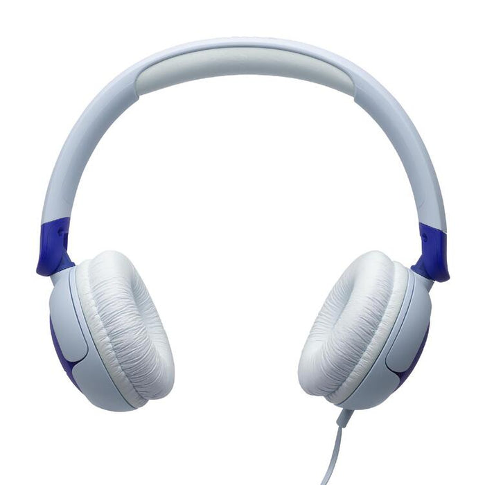JBL JR320 | Écouteurs filaires circum-auriculaires pour enfant - JBL Safe Sound - Microphone - Bleu-Sonxplus St-Sauveur