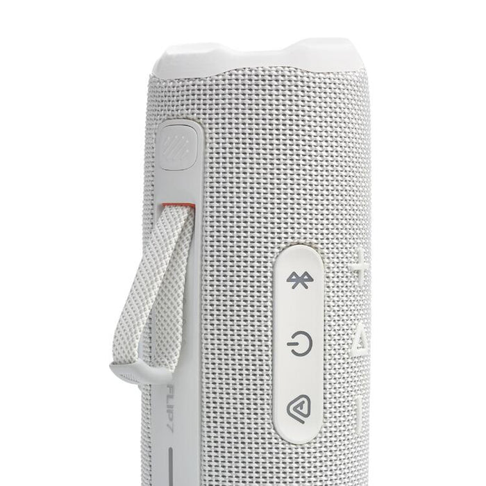 JBL Flip 7 | Haut-parleur portable - Bluetooth - Étanche - Jusqu'à 14 heures d'autonomie - Blanc-Sonxplus St-Sauveur