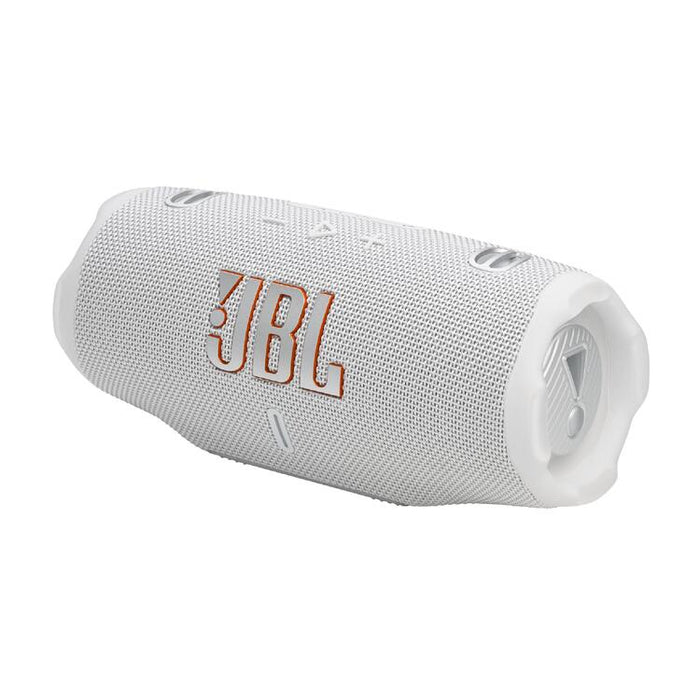 JBL Charge 6 | Haut-Parleur Portatif Bluetooth - Étanche - Auracast - 28 Heures d'autonomie - Blanc-Sonxplus St-Sauveur