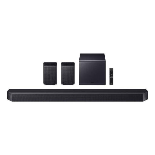 Samsung HW-Q990F | Barre de son - 11.1.4 canaux - Dolby ATMOS - Caisson de graves + Haut-parleurs arrière sans fil - 756W - Q-Symphony - Noir-Sonxplus St-Sauveur