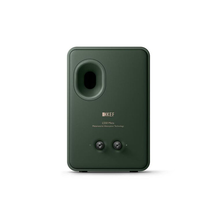 KEF LS50 META | Haut-parleurs HiFi Uni-Q 12e génération - Bass reflex 2 voies - Technologhie d'absorption Metamaterial - Moss Green - Paire-Sonxplus St-Sauveur