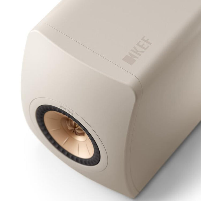 KEF LS50 META | Haut-parleurs HiFi Uni-Q 12e génération - Bass reflex 2 voies - Technologhie d'absorption Metamaterial - Sand Shell - Paire-Sonxplus St-Sauveur