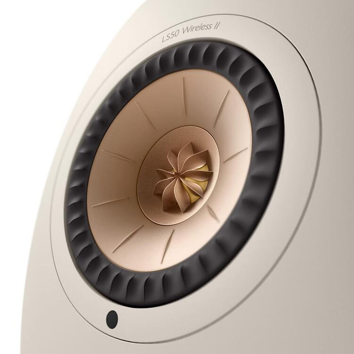 KEF LS50 WIRELESS II | Haut-parleurs HiFi Sans fil - Absorption des métamatériaux - Sand Shell - Paire-Sonxplus St-Sauveur