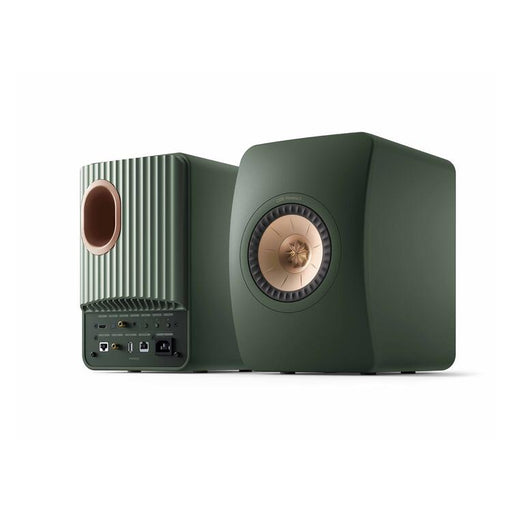 KEF LS50 WIRELESS II | Haut-parleurs HiFi Sans fil - Absorption des métamatériaux - Moss Green - Paire-Sonxplus St-Sauveur