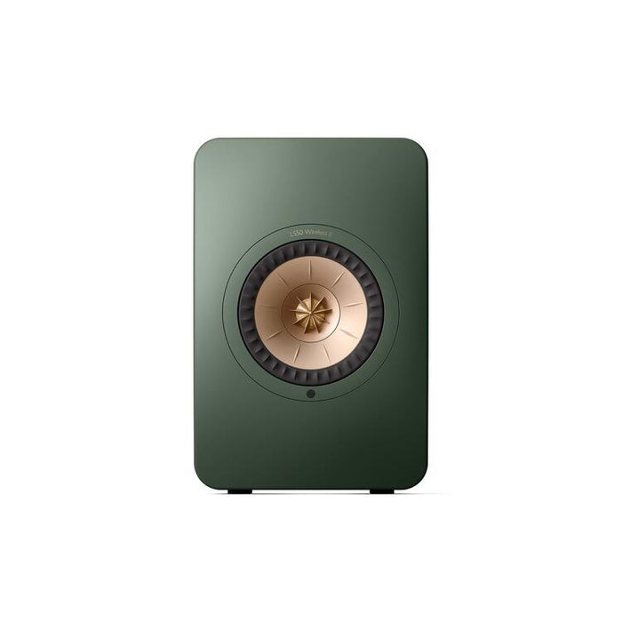 KEF LS50 WIRELESS II | Haut-parleurs HiFi Sans fil - Absorption des métamatériaux - Moss Green - Paire-Sonxplus St-Sauveur
