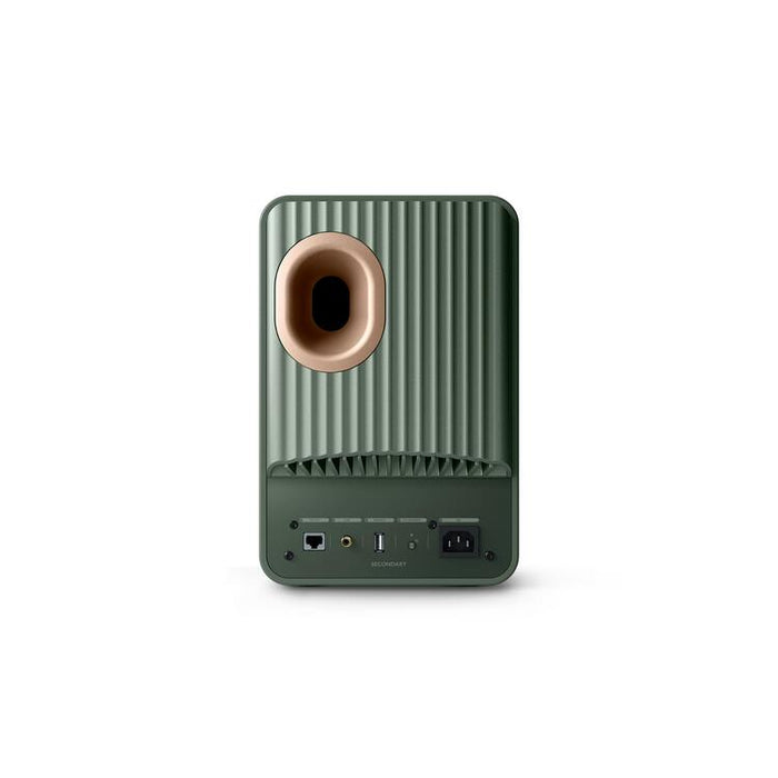 KEF LS50 WIRELESS II | Haut-parleurs HiFi Sans fil - Absorption des métamatériaux - Moss Green - Paire-Sonxplus St-Sauveur
