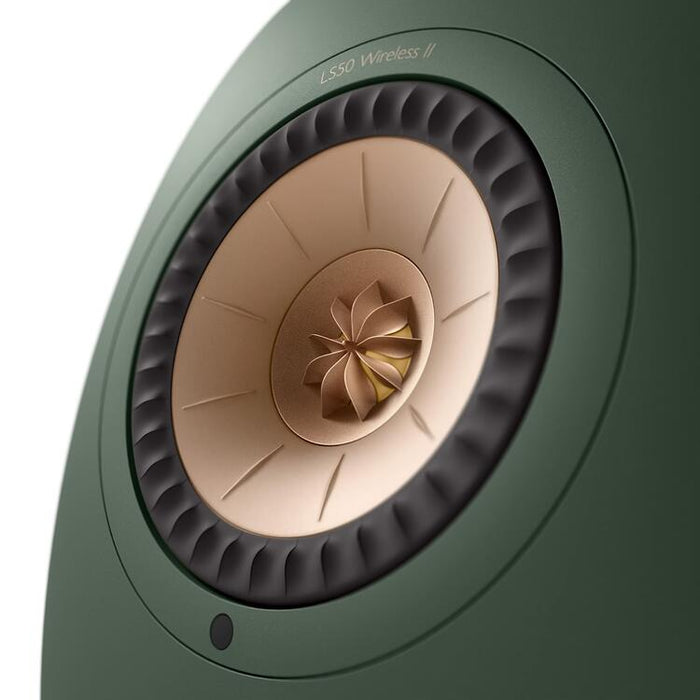 KEF LS50 WIRELESS II | Haut-parleurs HiFi Sans fil - Absorption des métamatériaux - Moss Green - Paire-Sonxplus St-Sauveur