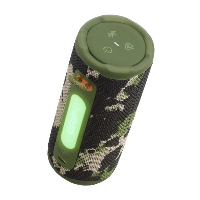 JBL Grip | Haut-parleur portatif - Bluetooth - Lumière ambiante - Camouflage-Sonxplus St-Sauveur