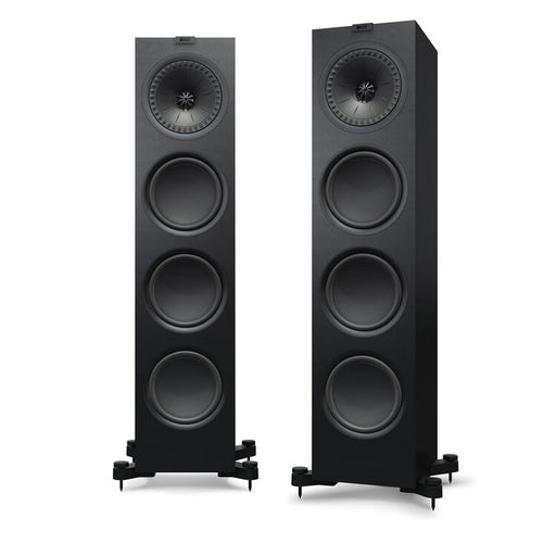 KEF Q950+Q650 | Ensemble Haut-parleurs de plancher + central - 2.5 Voies - Hi-Fi - Noir Satin - Boîte Ouverte-Sonxplus St-Sauveur