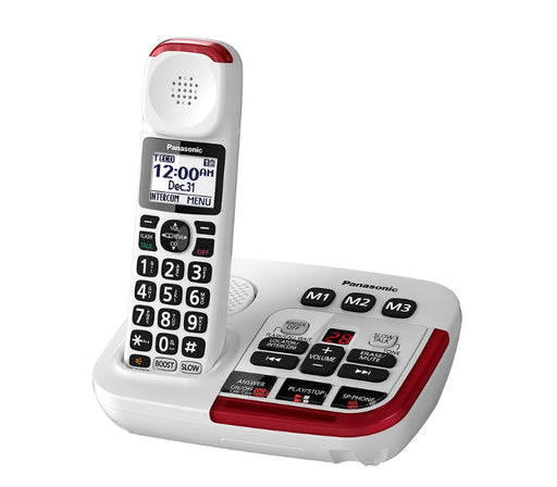 Panasonic KX-TGM470W | Téléphone sans fil - 1 combiné - Répondeur - Amplifié 2X - Blanc-Sonxplus St-Sauveur